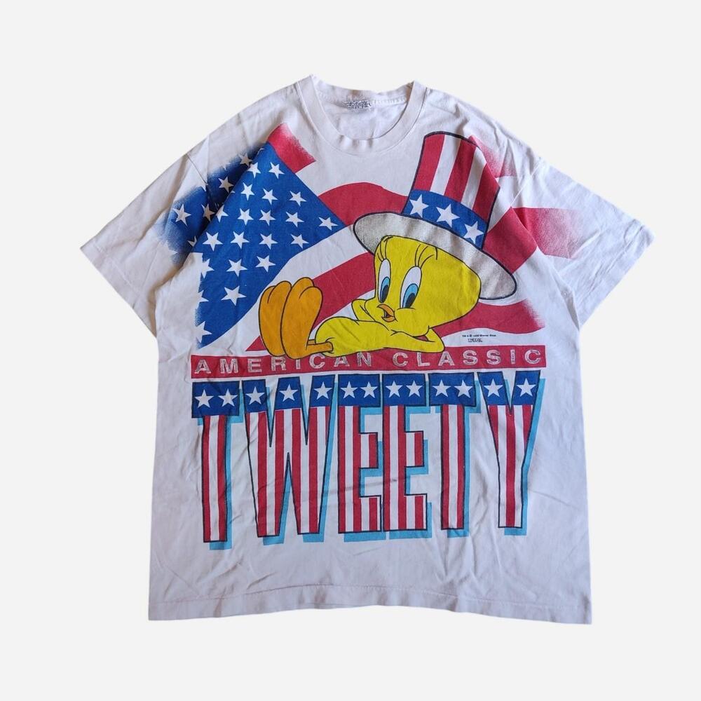1995 Vintage Warner Bros. Looney Tunes Tweety Bird American Classic cotton tee